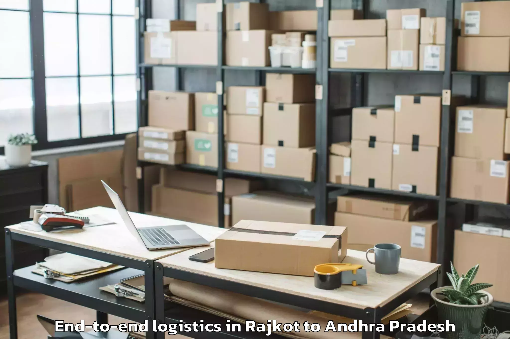 Leading Rajkot to Kakumanu End To End Logistics Provider